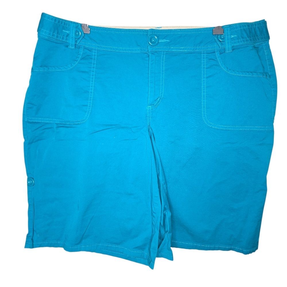 Venzia Lane Bryant Women's Plus Size Vintage Bright Bermuda Shorts Size 20